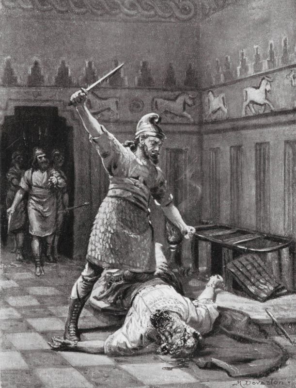 The Assassination of Tukulti-Ninib I by Margaret (after) Dovaston