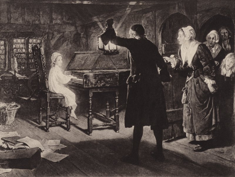 The Child Handel by Margaret Isabel Dicksee