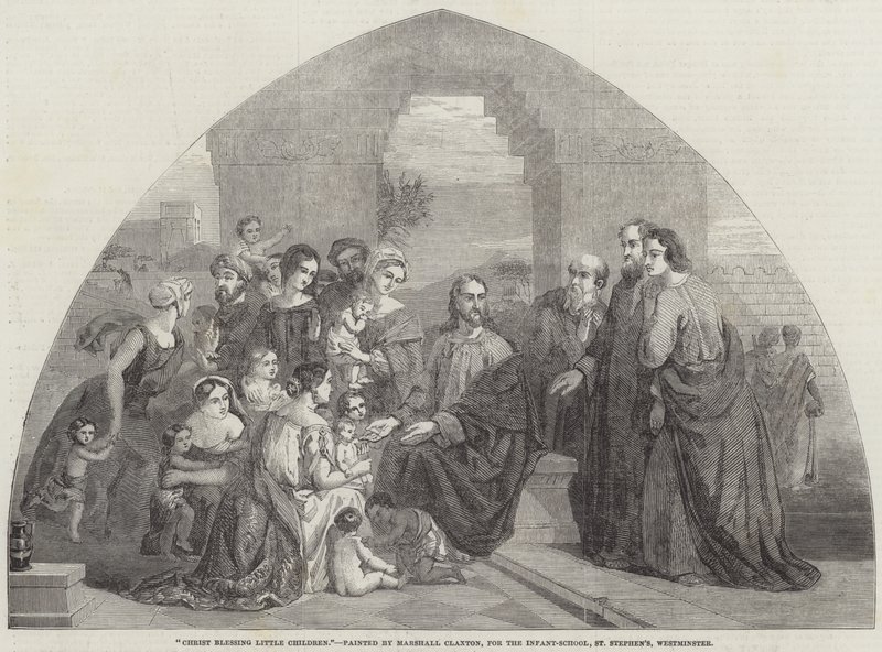 Christ Blessing Little Children by Marshall Claxton