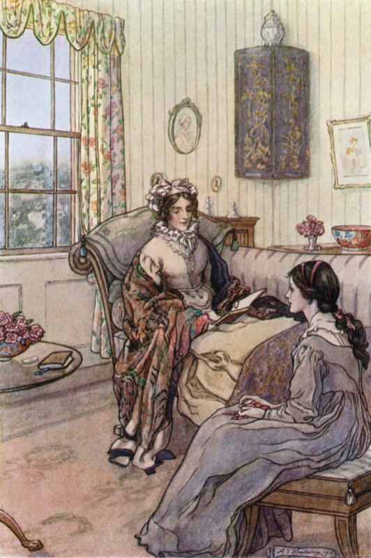 Illustration for Wives and Daughters by Mrs Gaskell by Mary V. Wheelhouse