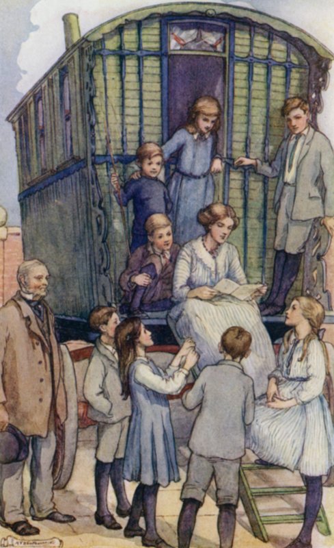 Scene from The Slowcoach, by Edward Verrall Lucas by Mary V. Wheelhouse