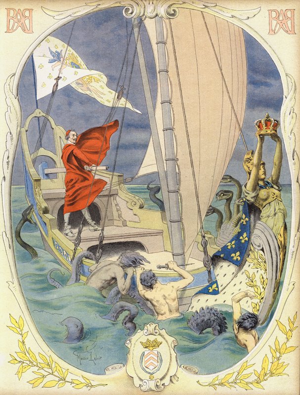 Richelieu directing the ship of State by Maurice Leloir