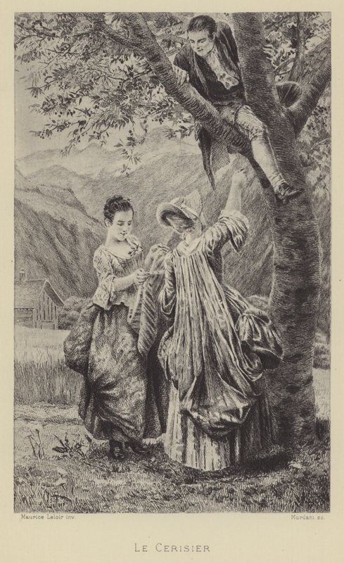 The Cherry Tree by Maurice Leloir