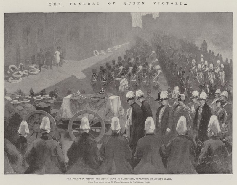 The Funeral of Queen Victoria by Maynard Brown