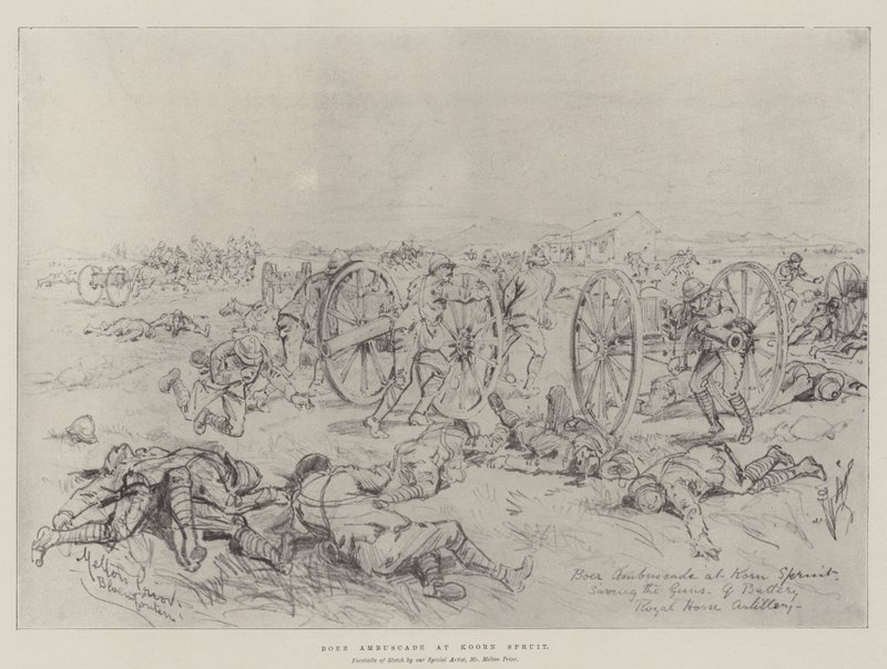 Boer Ambuscade at Koorn Spruit by Melton Prior