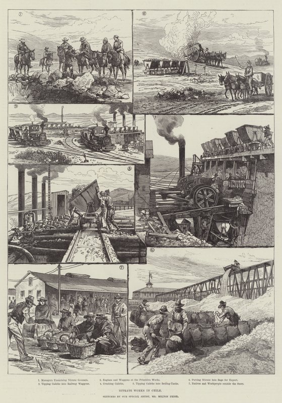 Nitrate Works in Chile by Melton Prior