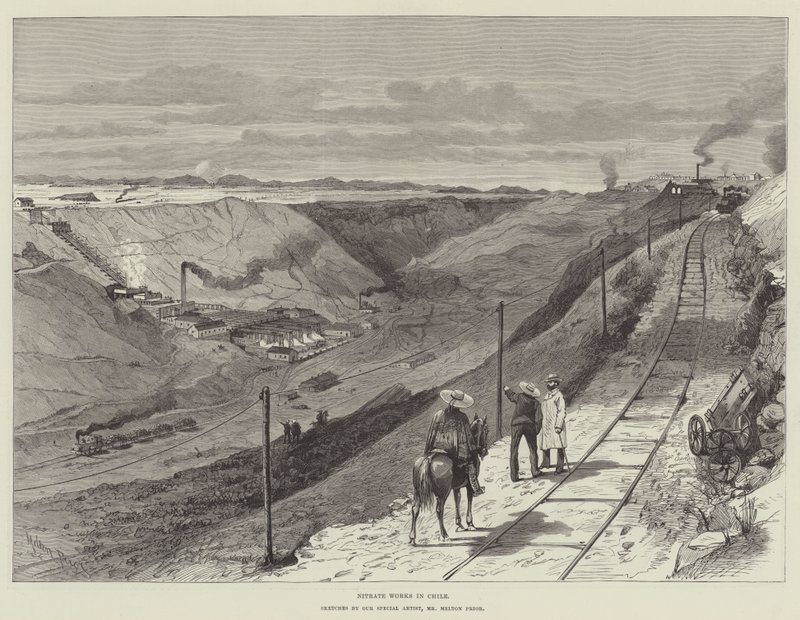 Nitrate Works in Chile by Melton Prior
