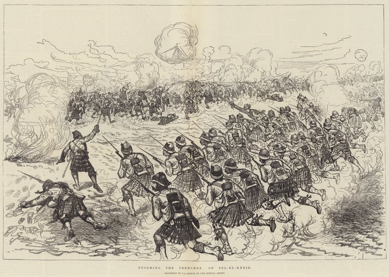 Storming the Trenches of Tel-el-Kebir by Melton Prior