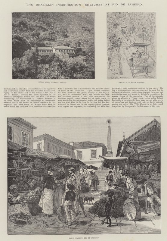 The Brazilian Insurrection, Sketches at Rio de Janeiro by Melton Prior