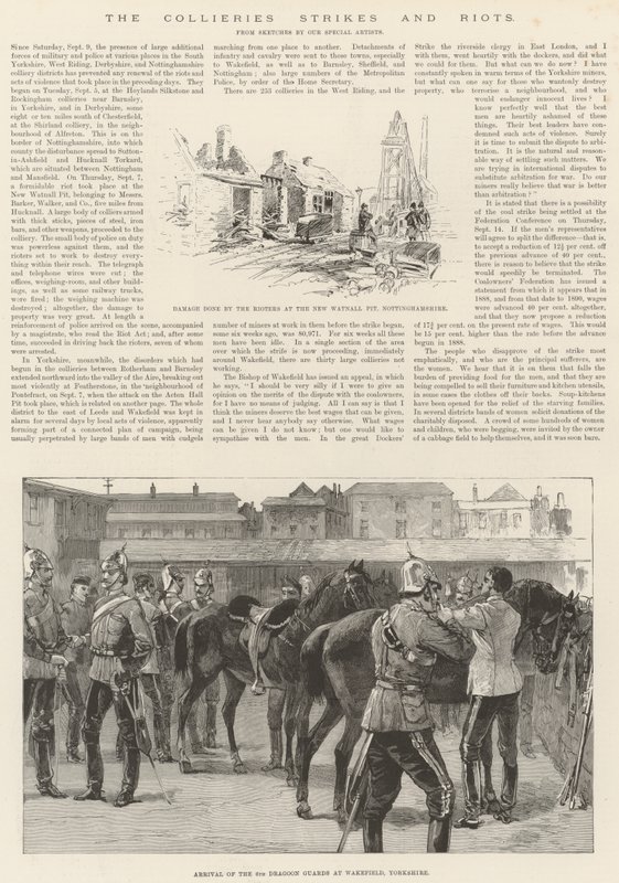 The Collieries Strikes and Riots by Melton Prior