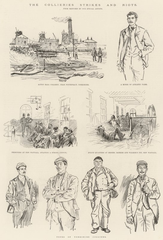 The Collieries Strikes and Riots by Melton Prior