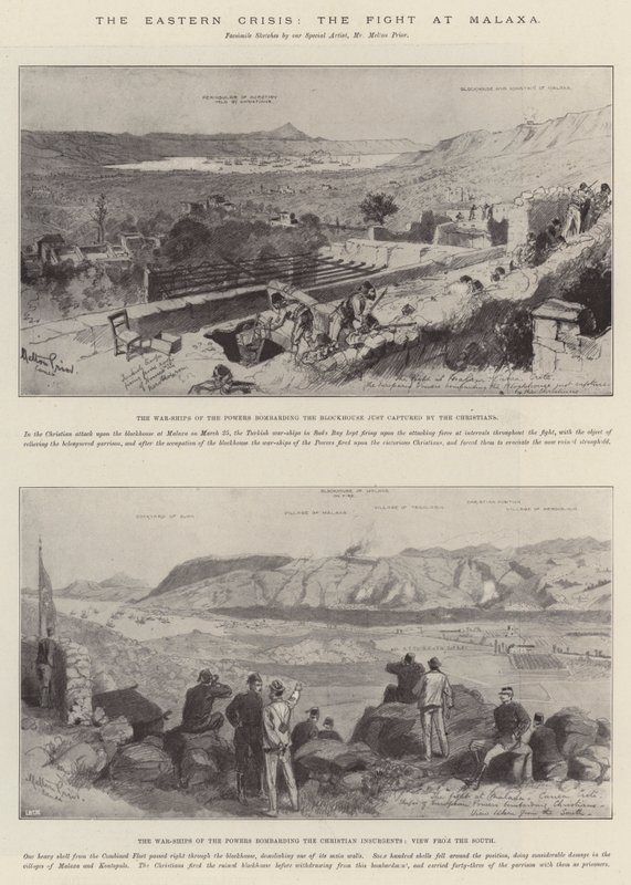 The Eastern Crisis, the Fight at Malaxa by Melton Prior
