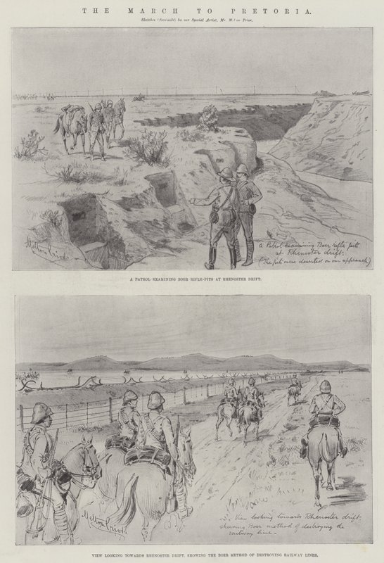 The March to Pretoria by Melton Prior