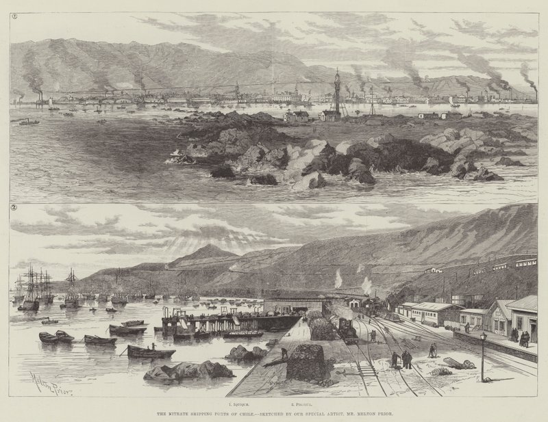 The Nitrate Shipping Ports of Chile by Melton Prior
