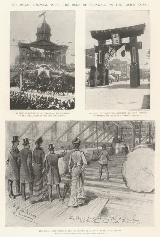 The Royal Colonial Tour, the Duke of Cornwall on the Pacific Coast by Melton Prior