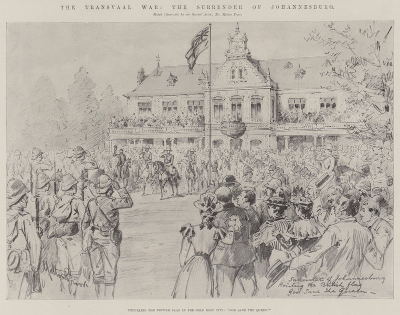 The Transvaal War, the Surrender of Johannesburg by Melton Prior