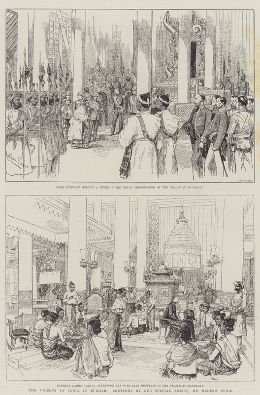 The Viceroy of India in Burmah by Melton Prior