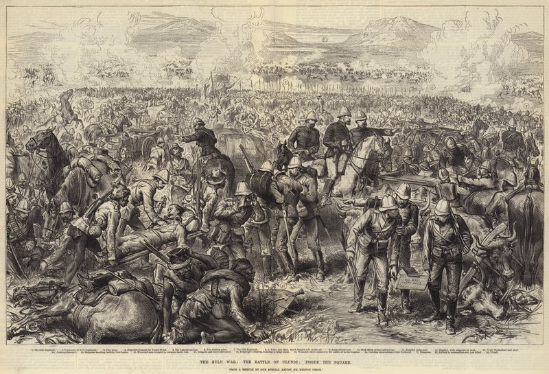 The Zulu War, the Battle of Ulundi, Inside the Square by Melton Prior