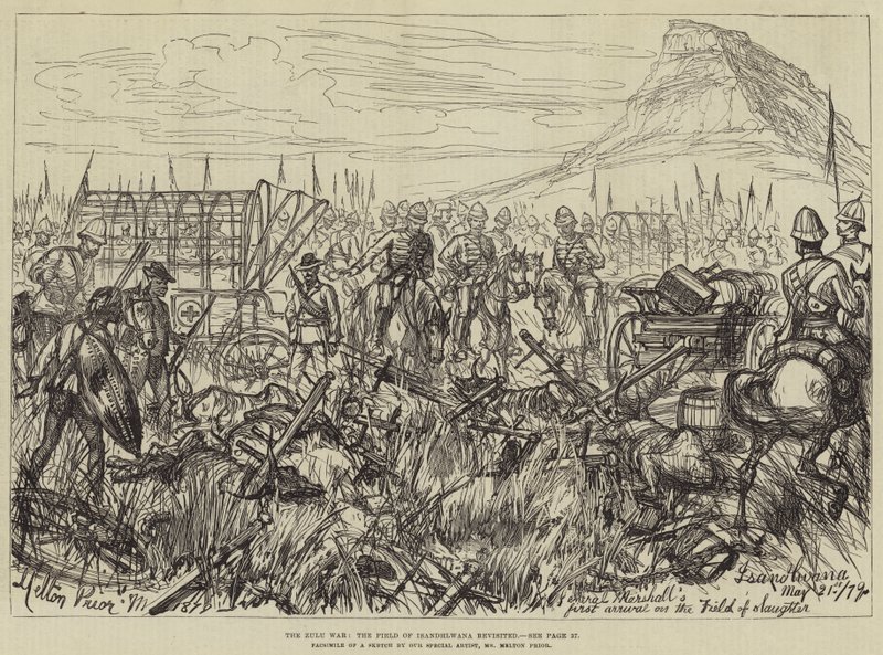 The Zulu War, the Field of Isandhlwana revisited by Melton Prior