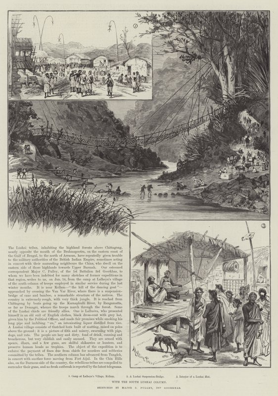 With the South Lushai Column by Melton Prior