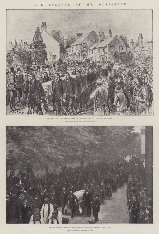The Funeral of Mr. Gladstone by Melton Prior