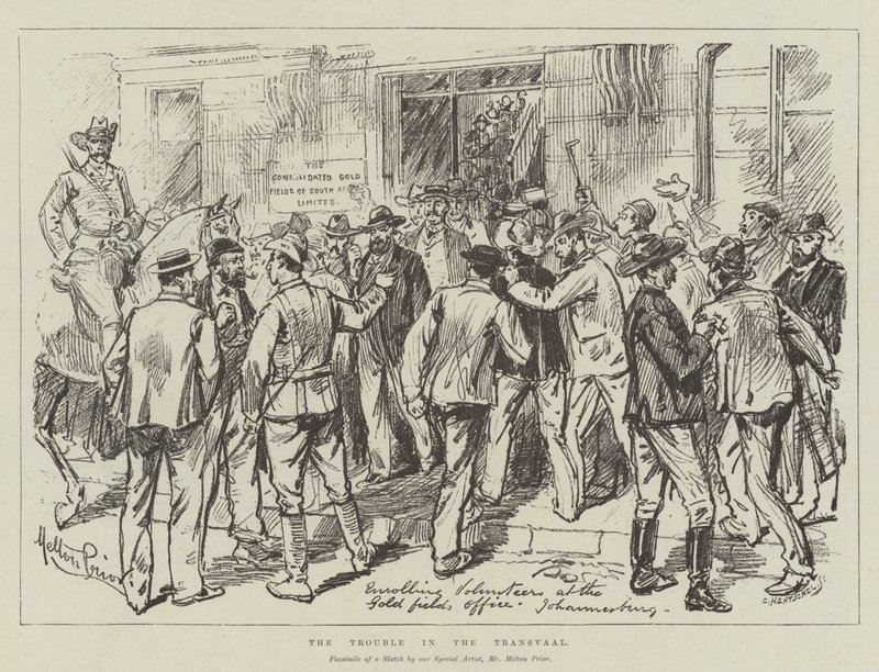 The Trouble in the Transvaal by Melton Prior