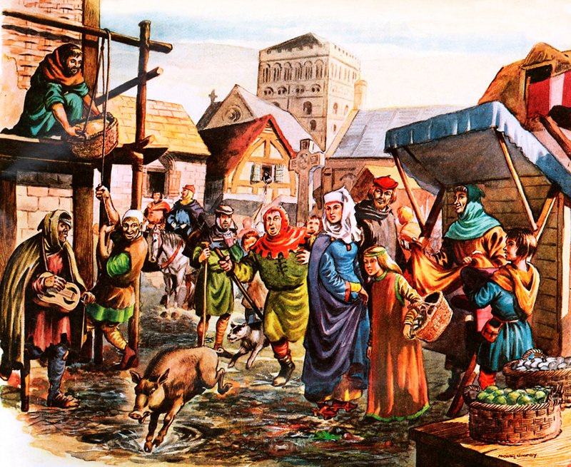 A Town in the Middle Ages by Michael Godfrey