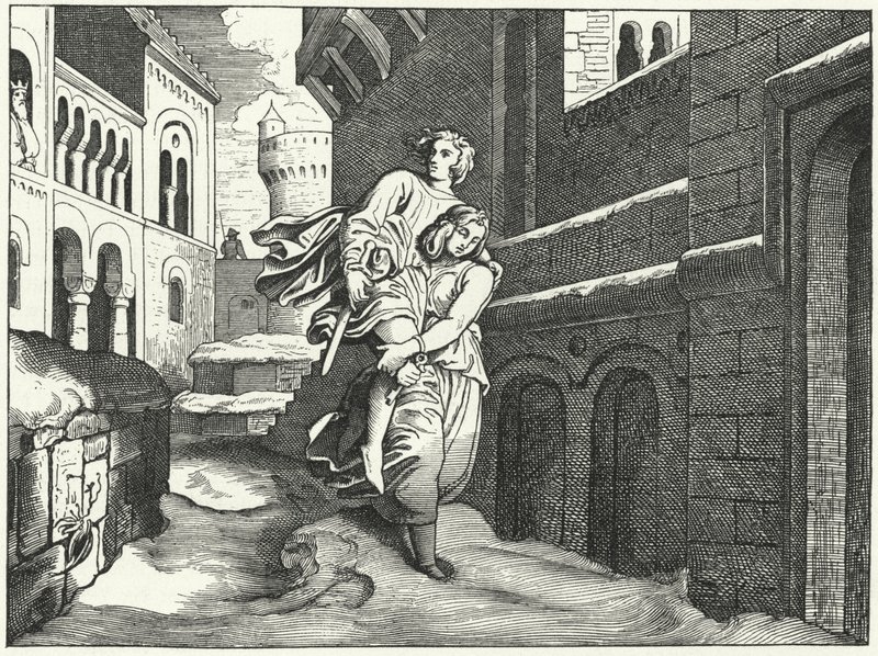 Einhard and Emma by Moritz Ludwig von Schwind