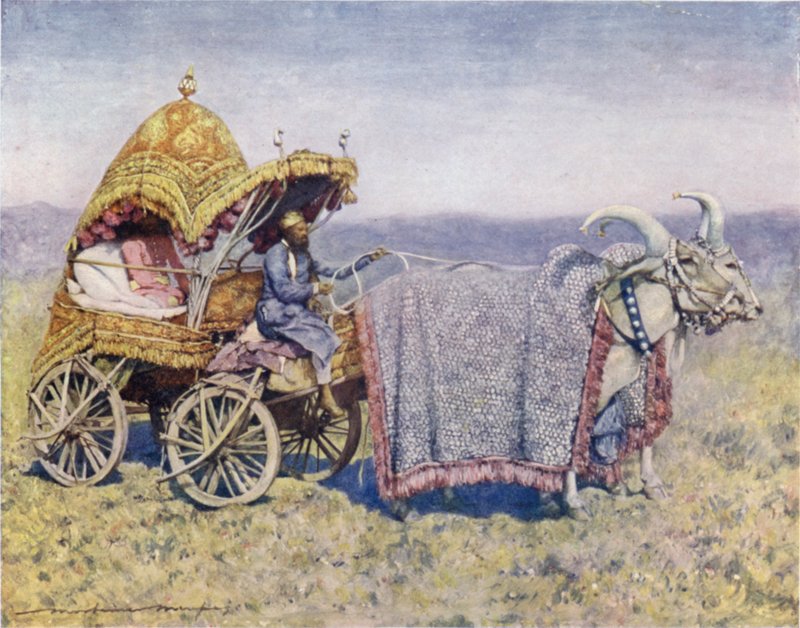 A Native Bullock-cart from Bikanir by Mortimer Ludington Menpes