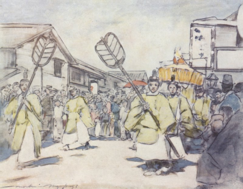 A Religious Procession by Mortimer Ludington Menpes