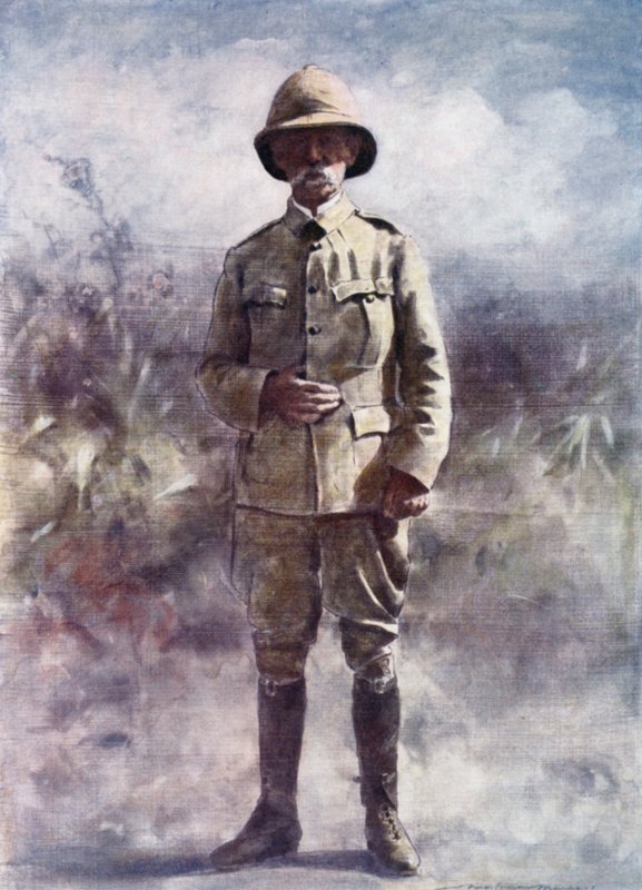 Lord Roberts Watching the Battle of Osfontein by Mortimer Ludington Menpes