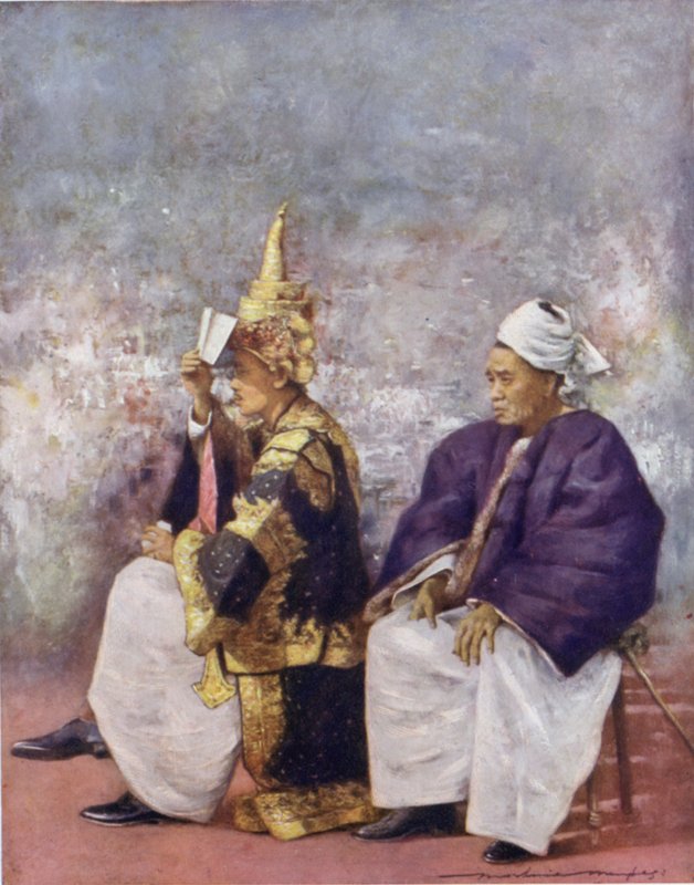Shan Chiefs Watching the Durbar by Mortimer Ludington Menpes