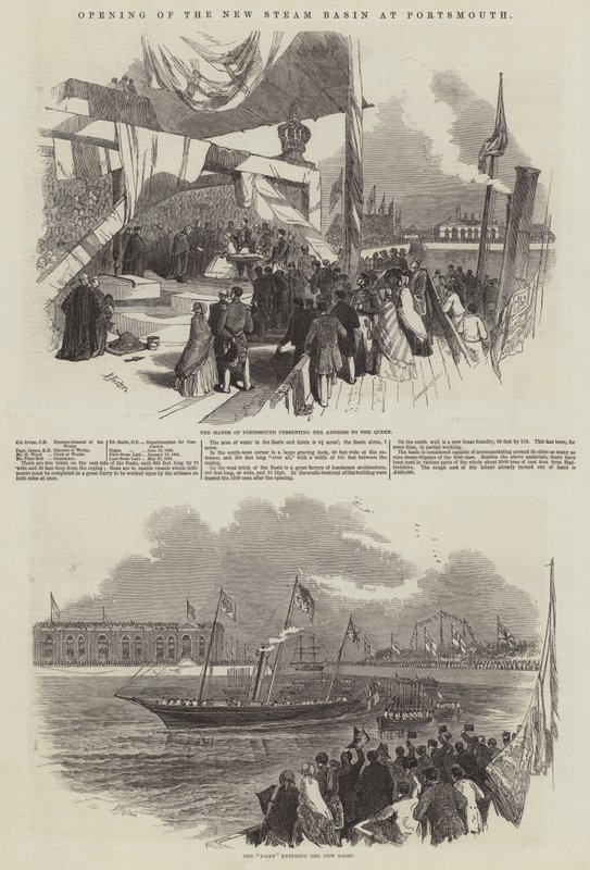 Opening of the New Steam Basin at Portsmouth by Myles Birket Foster