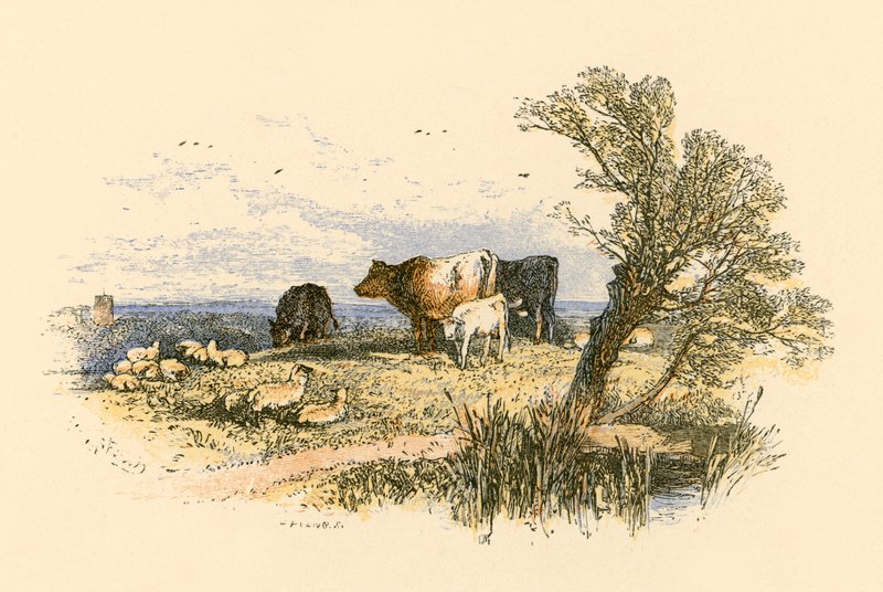 The Church Bells by Myles Birket Foster