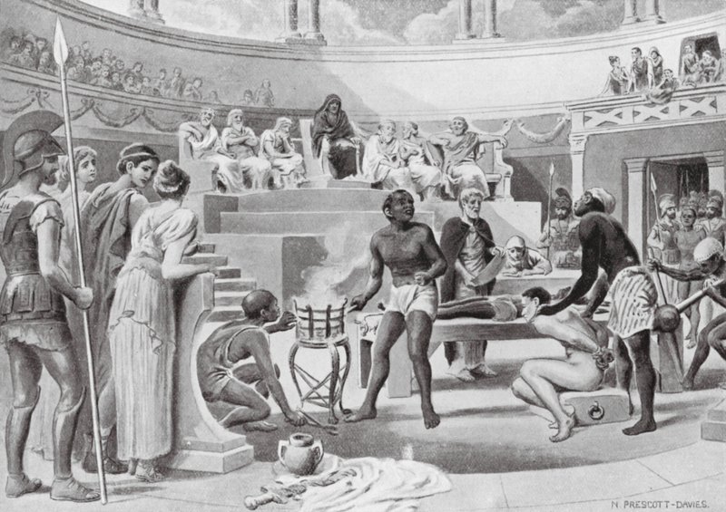 Slaves witnessing under Torture by N. Prescott Davies