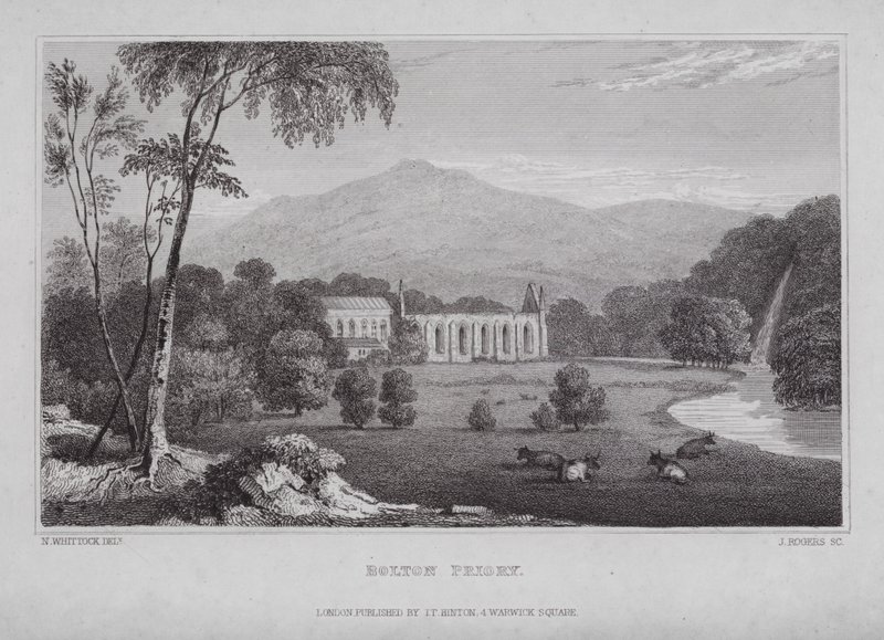 Bolton Priory by Nathaniel (after) Whittock