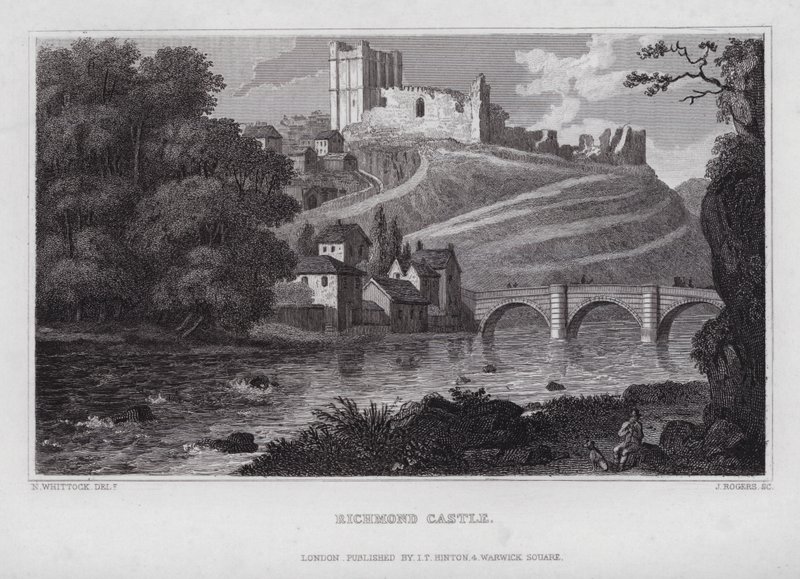 Richmond Castle by Nathaniel (after) Whittock