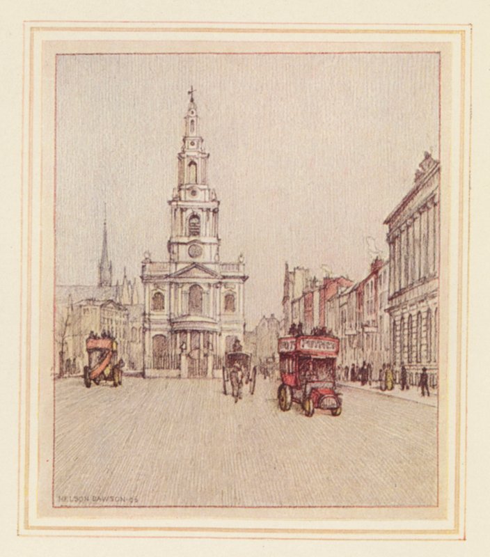 St Mary-le-Strand by Nelson Dawson