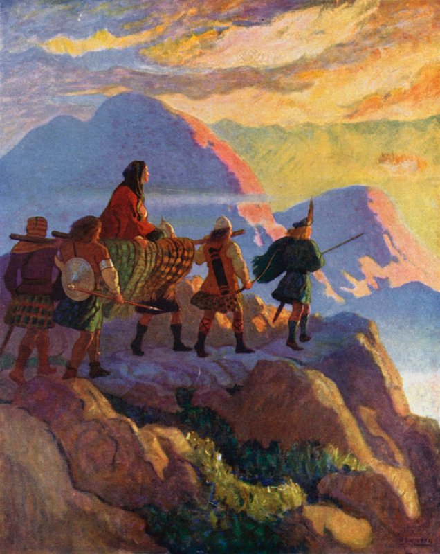 Helen Descends the Glen of Stones by Newell Convers Wyeth