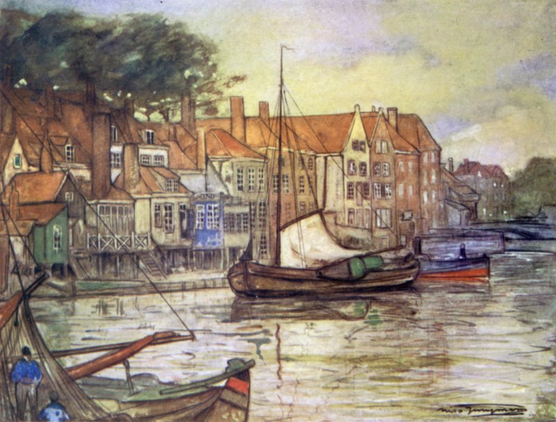 A Canal at Middelburg by Nico Jungman