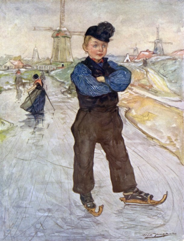 A Peasant Boy of Veere on Skates by Nico Jungman
