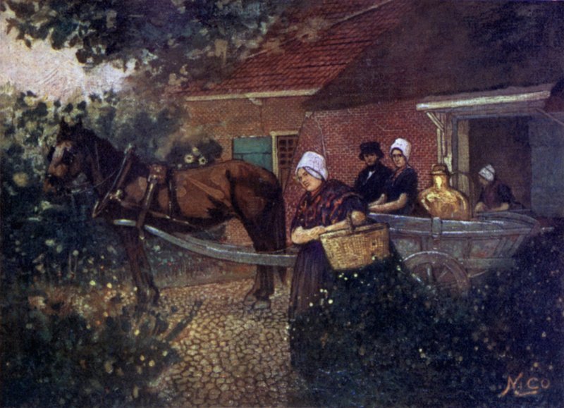 A Walcheren Milk-cart by Nico Jungman