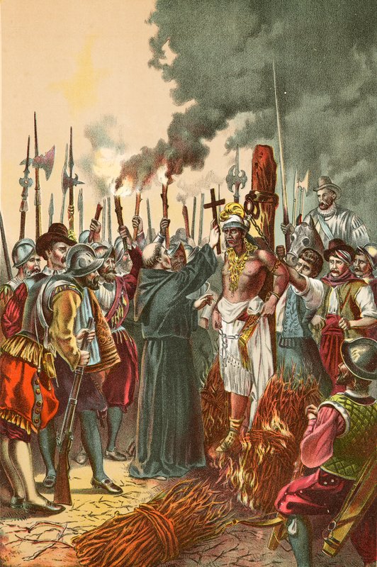Burning of the Inca by North American