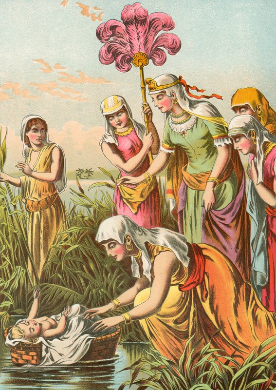 Finding of Moses by North American