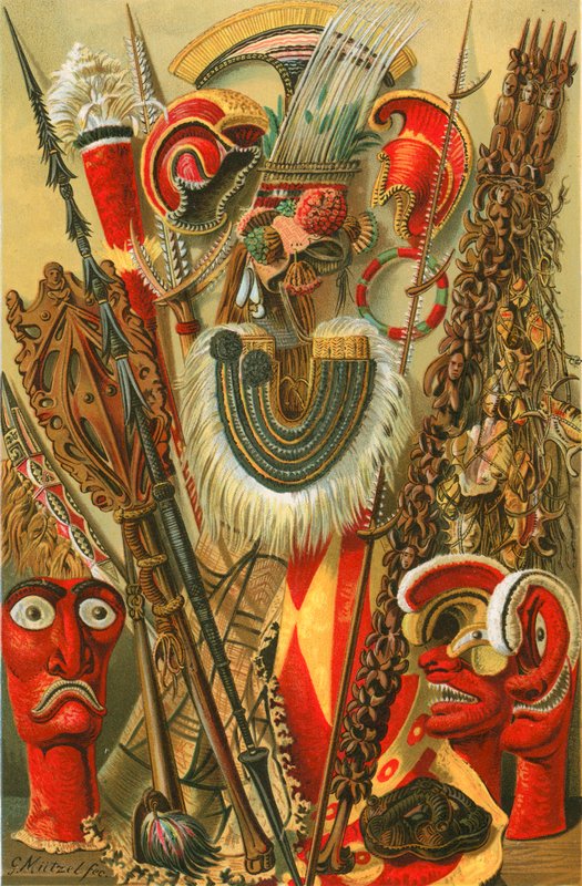 Polynesian Culture: Weapons and Designs by North American