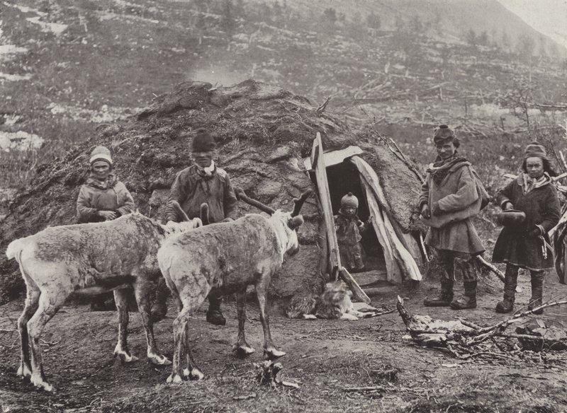 A Lapp Family by Norwegian Photographer