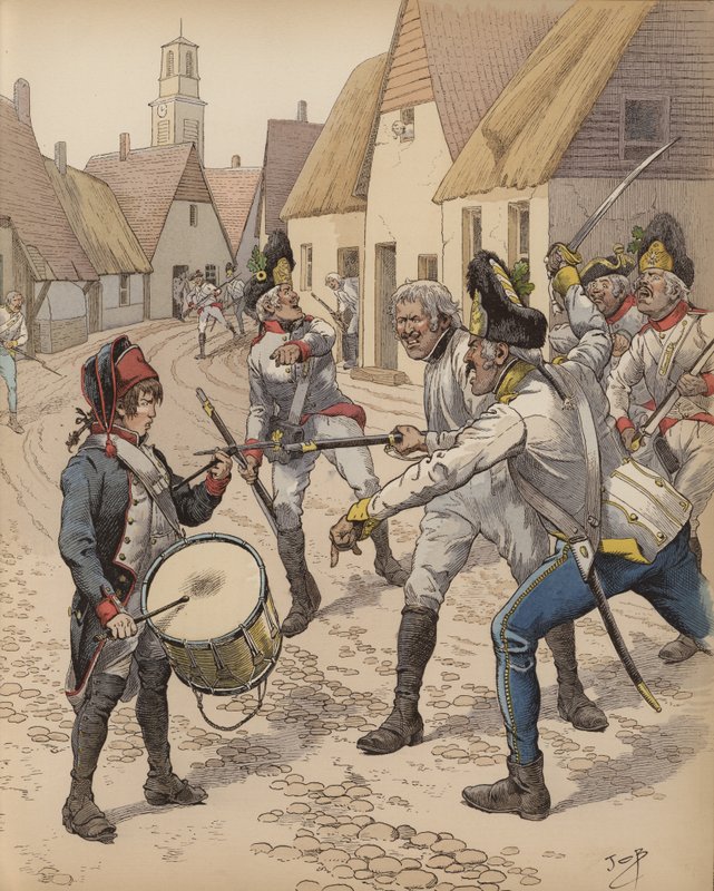The Little Drummer of Wattignies by Onfray de Breville Job