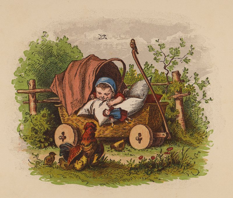 Baby in Pram by Oskar Pletsch