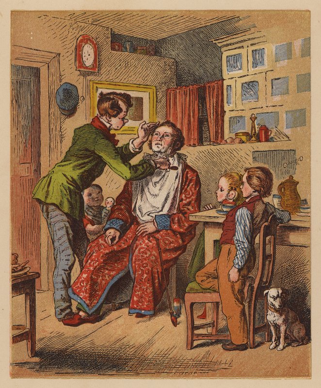 The Barber by Oskar Pletsch