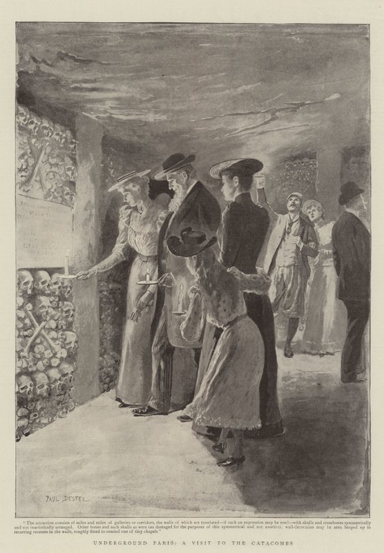 Underground Paris, a Visit to the Catacombs by Paul Destez